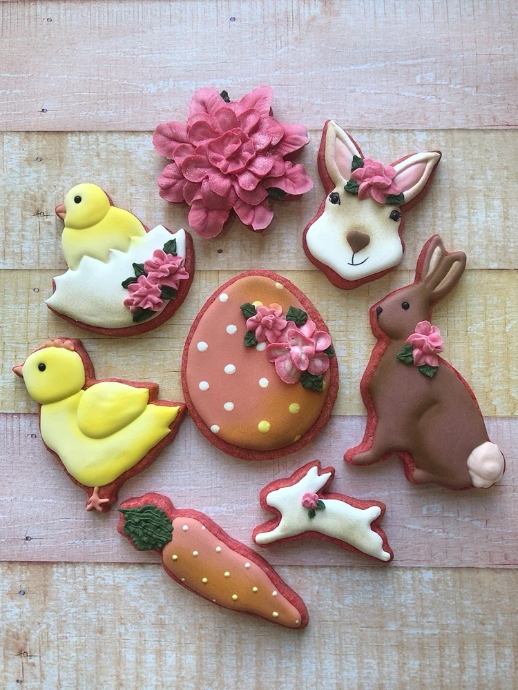 KENIAO Spring Easter Rabbit Cookie Cutter 7.8*12.4cm Woodland Animal Biscuit Fondant Bread Sandwich Stainless Steel Cooki Mold