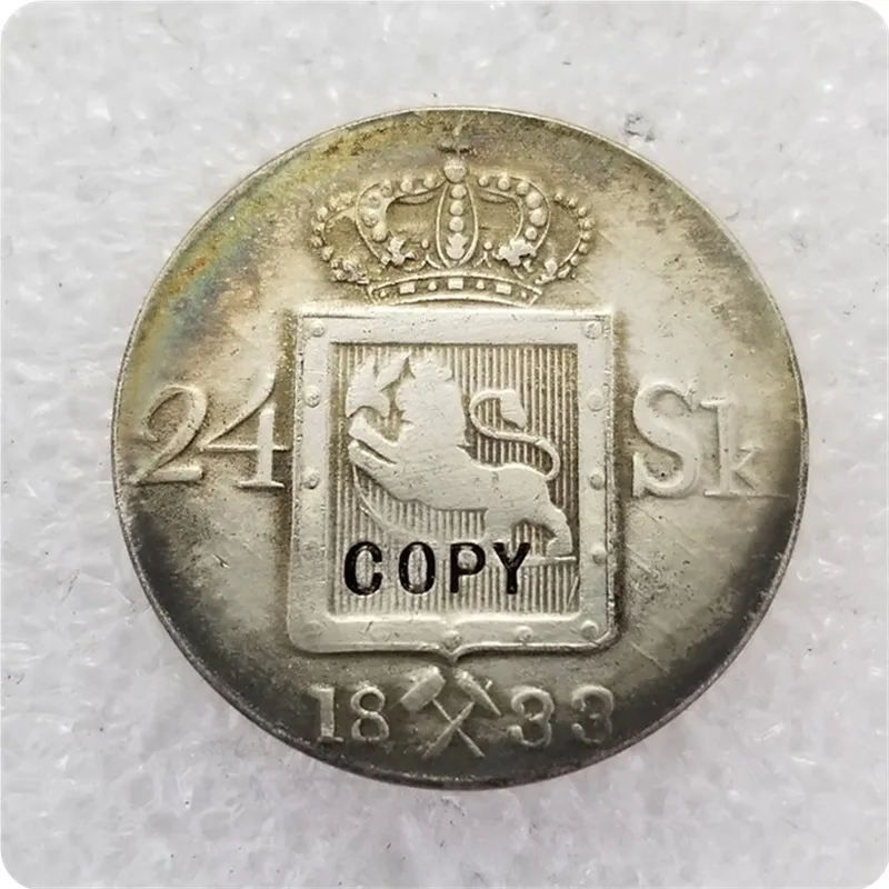1825-1836 Норвегия 24 скиллинга копия монет