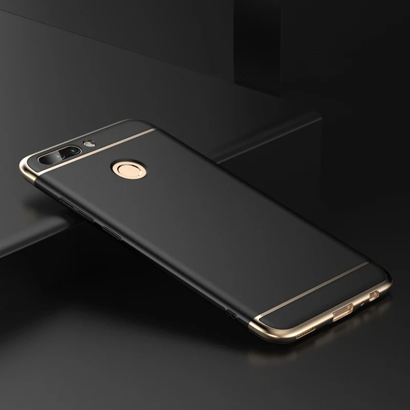 Чехол для huawei Honor 8 Pro Чехол для Honor Play 20 Pro 10 9 8 Lite 8X 8C защитный чехол 3 в 1 жесткий Гибридный чехол из поликарбоната - Цвет: Черный