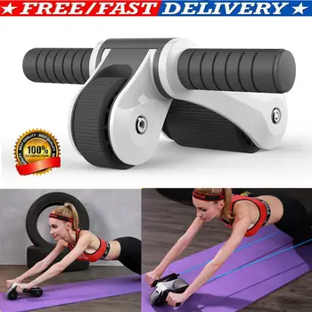 

ABS Abdominal Mute Roller Exercise Wheel Core Fitness Muscle Trainer Ab Roller