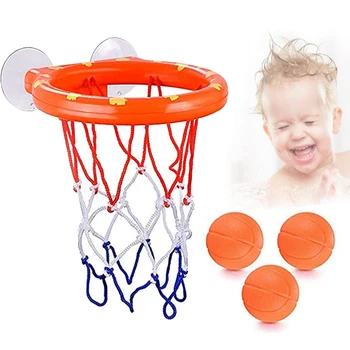 Children Bathtub Shooting Basket Toys Play Water Ball Basket Funny Bath Shower Plastic Basket Nets Cups Toys Storage Basketball 1