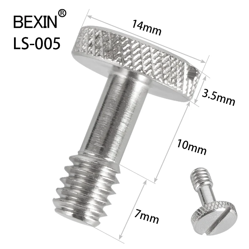 1/4 나사 dslr 카메라 마운트 나사 퀵 릴리스 플레이트 긴 나사 어댑터 카메라 퀵 샷 플레이트용 20나사 철 나사