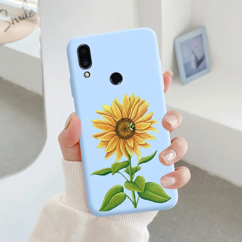 For Meizu note 9 Protective Shell Silicone Soft Shell Phone Case Candy Color Case Fashion Silicone Color Chrysanthemum meizu phone case with stones lock Cases For Meizu