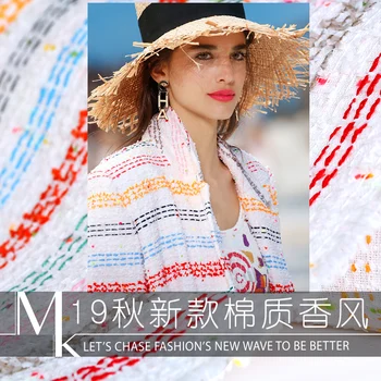 

19 Autumn New 150cm Width Brand Tweed Fabric for Women Dress Coat Fancy Suiting Fashion Cloth Diy Sewing Free Shipping Sale Hot