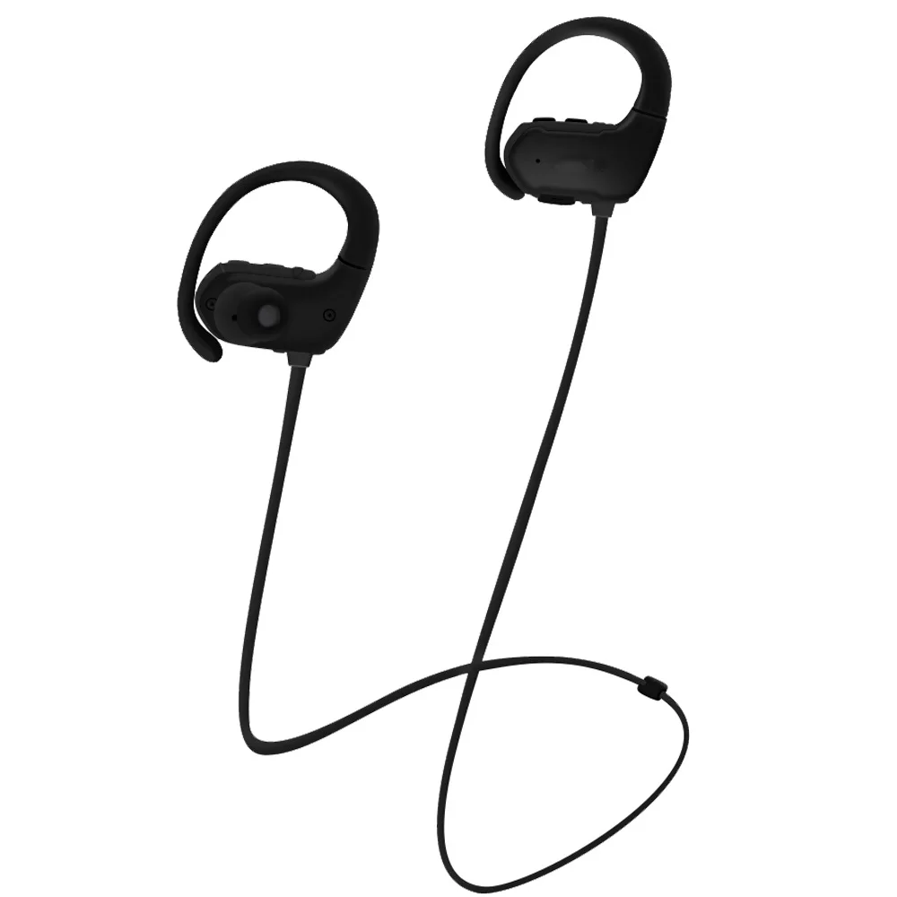 IPX8 настоящий Водонепроницаемый BT 5,0 аудио Беспроводная гарнитура Bluetooth наушники для плавания, подводного плавания, бассейна, спорта, бега, спортзала - Цвет: Black