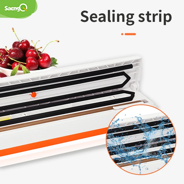 saengQ Electric Vacuum Sealer Packaging Machine For Home Kitchen Including 15pcs Food Saver Bags Commercial Vacuum Food Sealing 3