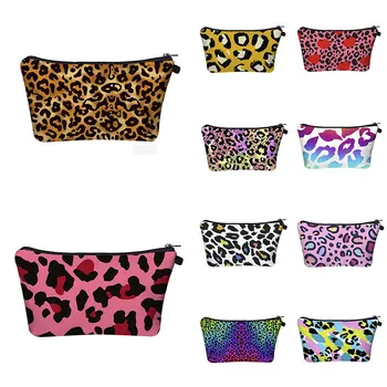 

Fashion New Leopard Cosmetic Bag Women Makeup Pouch Printing Travel Organizer Bag Makeup bag Multifunction Beauty Toiletry Bag