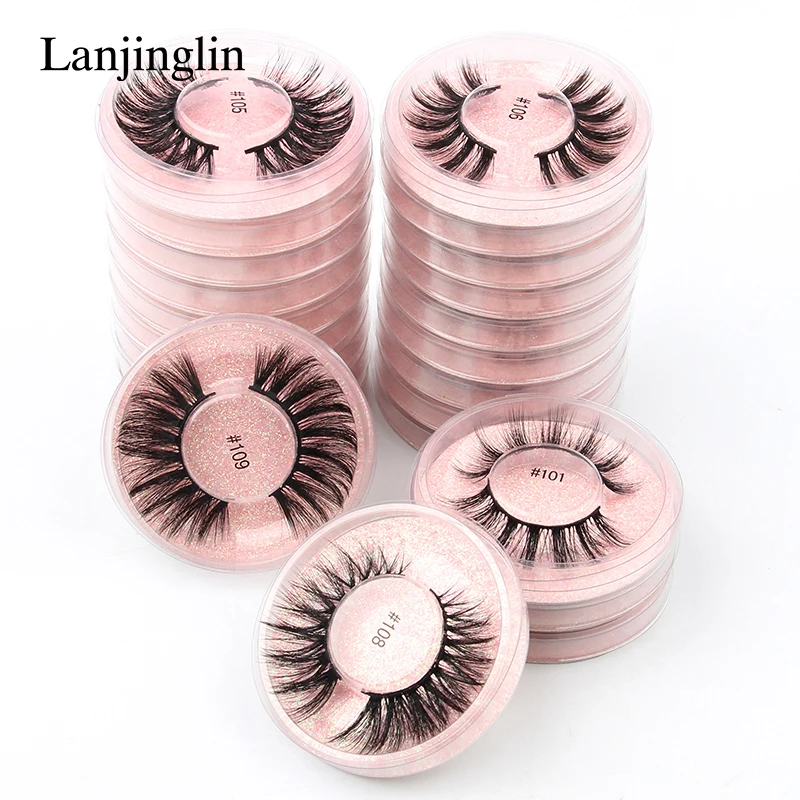 Fluffy 3d Mink Lashes Short Messy Wispy Natural Eyelashes 10mm15mm