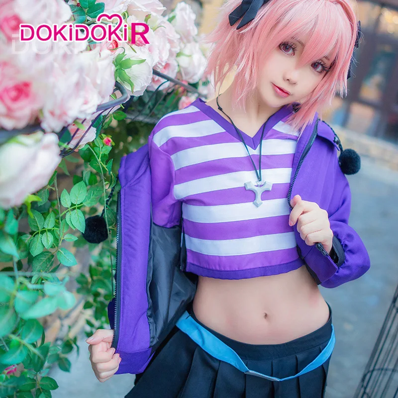 

DokiDoki-R Fate/Apocrypha Astolfo Cosplay Costume Anime Game Fate Cosplay Astolfo Women Costume Casual Clothes
