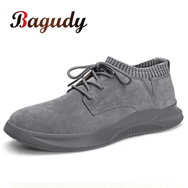 US $20.68 Classic Men Casual Leather Shoes Men Skateboarding Shoes High Quality Men Nonslip Flats Designer M
