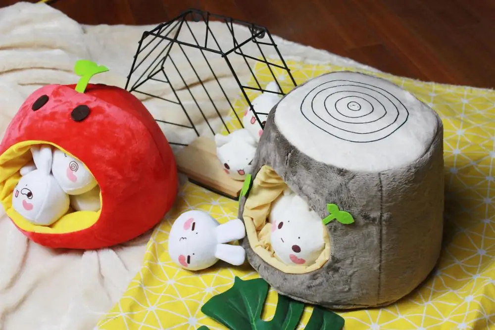 Помет из шести кукол, новая посылка, маленькая кукла из мультфильма, креативная Кукла Кролик, детские игрушки, подарок для ребенка