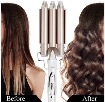 

Hair Tools Curling Iron Ceramic Triple Barrel Hair Styler Hair Waver Styling Tools Hair Curlers Electric Curling Styler Wand