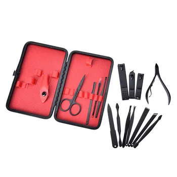 

15Pcs/set Stainless Steel Set With Case Nail Clipper Cutter Trimmer Ear Pick Grooming Kit Manicure Pedicure Toe Nail Tools