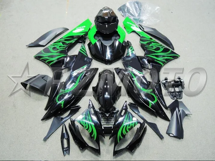 

New ABS Full fairing kits fit for YAMAHA YZF-R6 2006 2007 fairings set YZF R6 06 07 Injection Mold parts Flame green