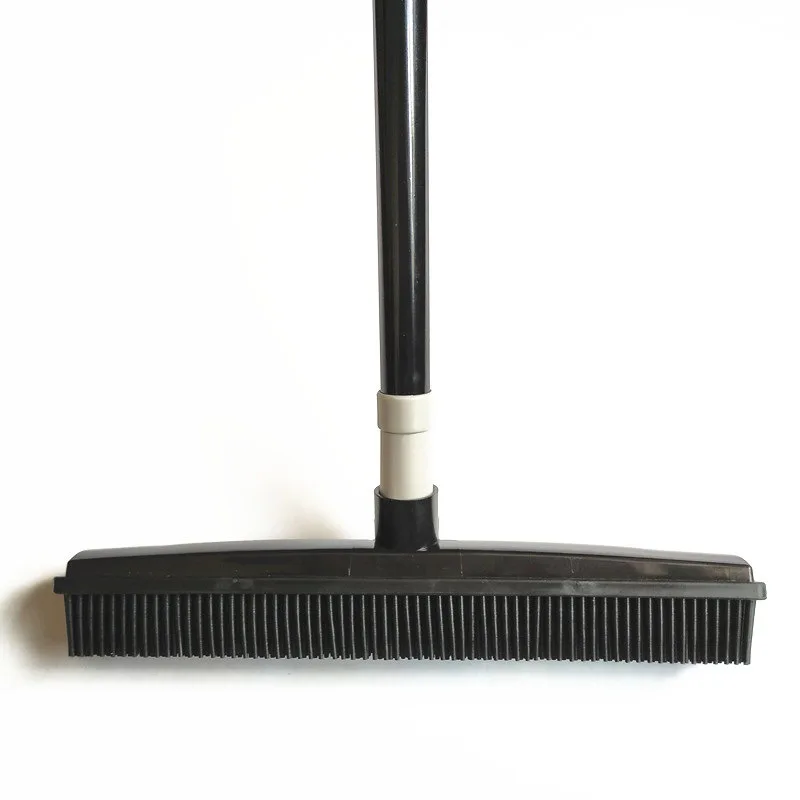 Customizable Rubber Broom Hair Lint Removal Device Telescopic Bristles Magic Clean Sweeper Squeegee Bristle Long Push Broom rubber broom magic broom
