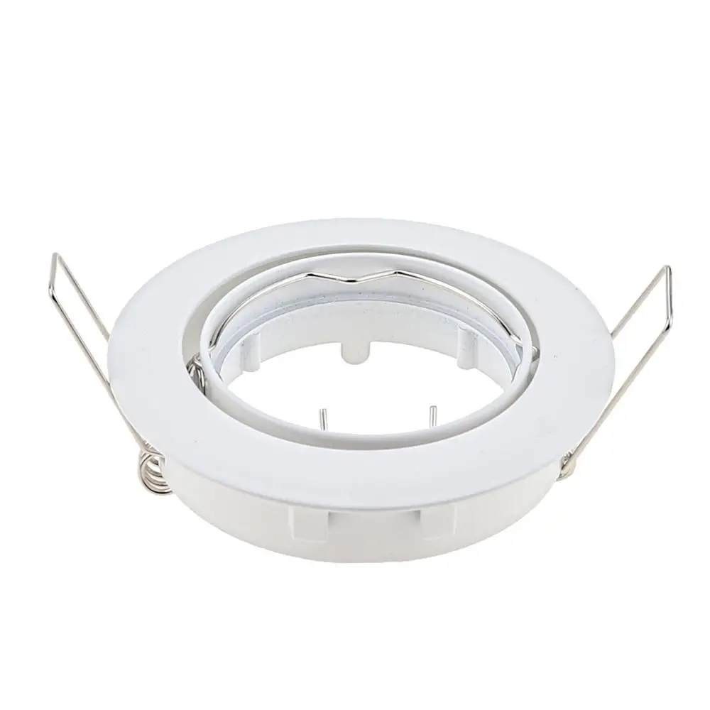 Бесплатная доставка 2 шт. вырезать отверстие 70 мм цинковый сплав фитинги GU10 пятно лампы Светодиодные светильники Кольца Наборы