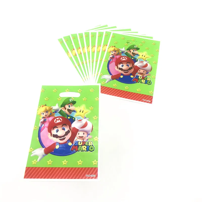 31 шт./61 шт., вечерние тарелки Super Mario Bros, чашки, скатерть, украшение для дня рождения, Детские праздничные принадлежности для 10/20 человек