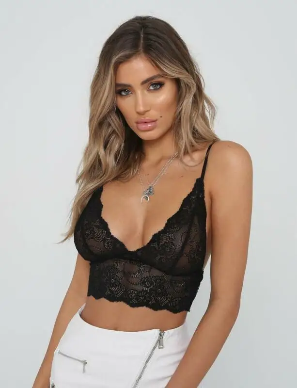 Женский кружевной бюстгальтер без косточек черный белый телесный с цветочным
