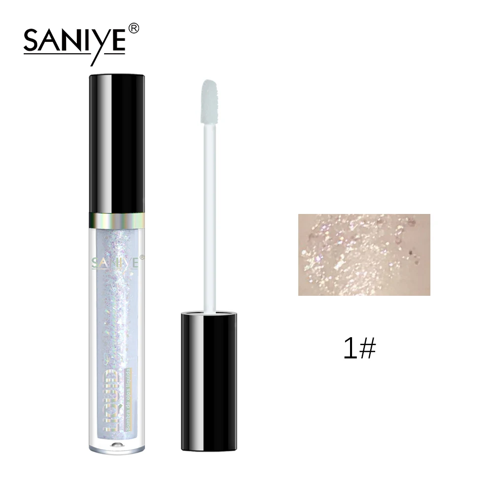 SANIYE жидкие тени для век Shimmer Shine Eye Shadow водонепроницаемые блестящие тени для век Макияж Косметика 8 цветов стойкий R1198