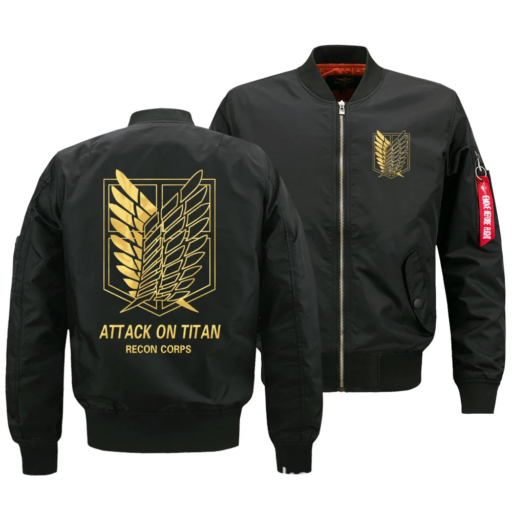 on Attack Titan Jacket Shingeki no Kyojin Coat Mens Bomber Jackets Winter Thick Coats High Quality S-5XL 2