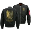 on Attack Titan Jacket Shingeki no Kyojin Coat Mens Bomber Jackets Winter Thick Coats High Quality S-5XL 2