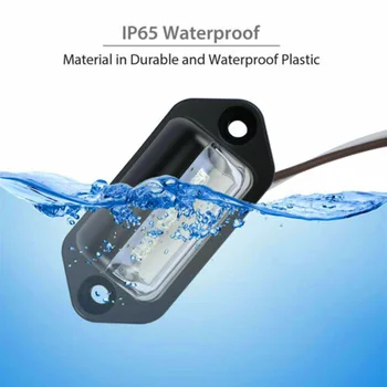 

Parts License Plate Light Replacement Rear White Car Lamp Transparent lens