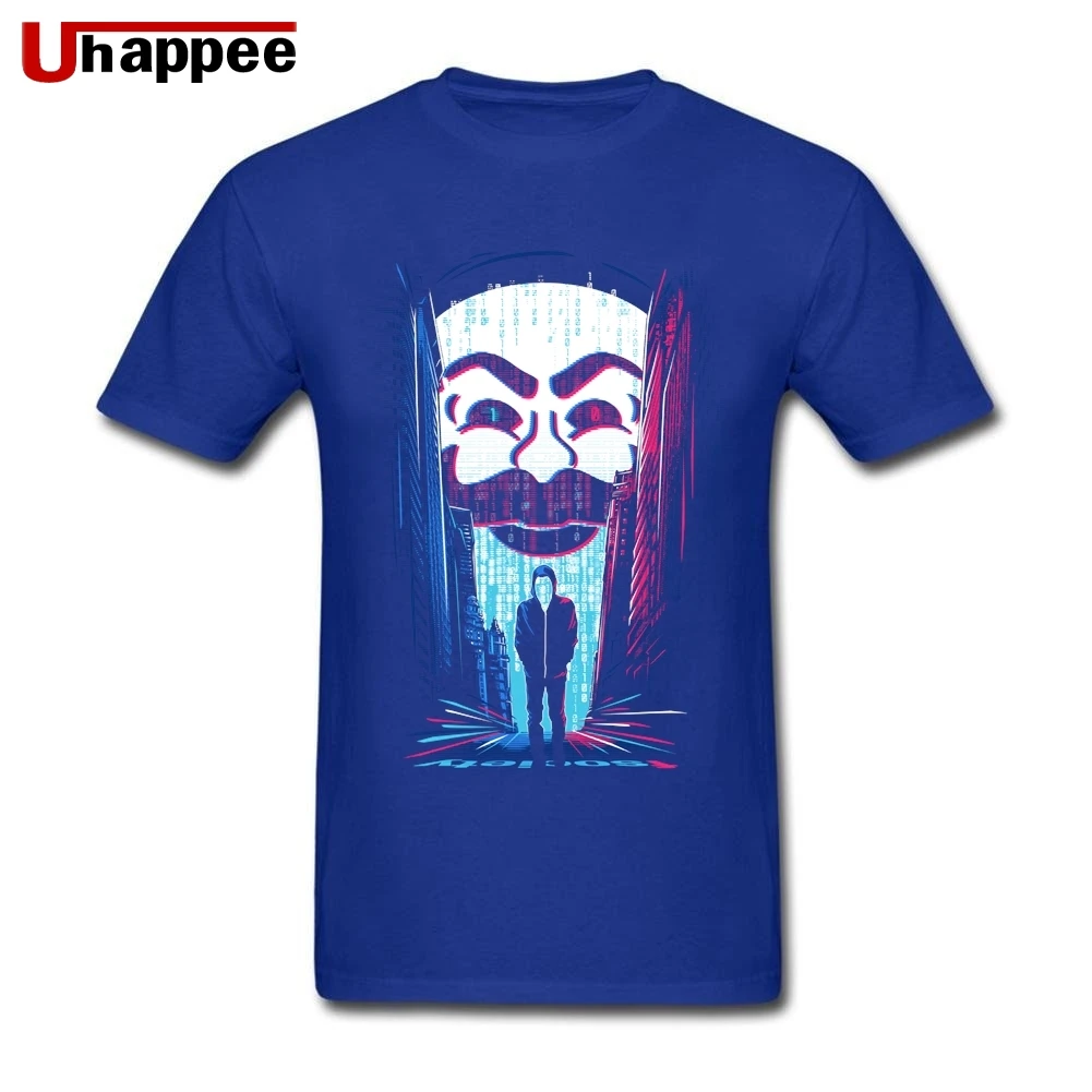 Брендовая дизайнерская футболка A One or a Zero Мужская футболка Geek с коротким рукавом хакер с коротким рукавом вырез лодочкой мягкая хлопковая футболка - Цвет: Синий