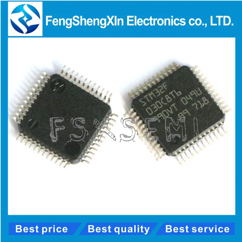 20 шт./лот STM32F030C8T6 LQFP-48 32 бит микроконтроллеры