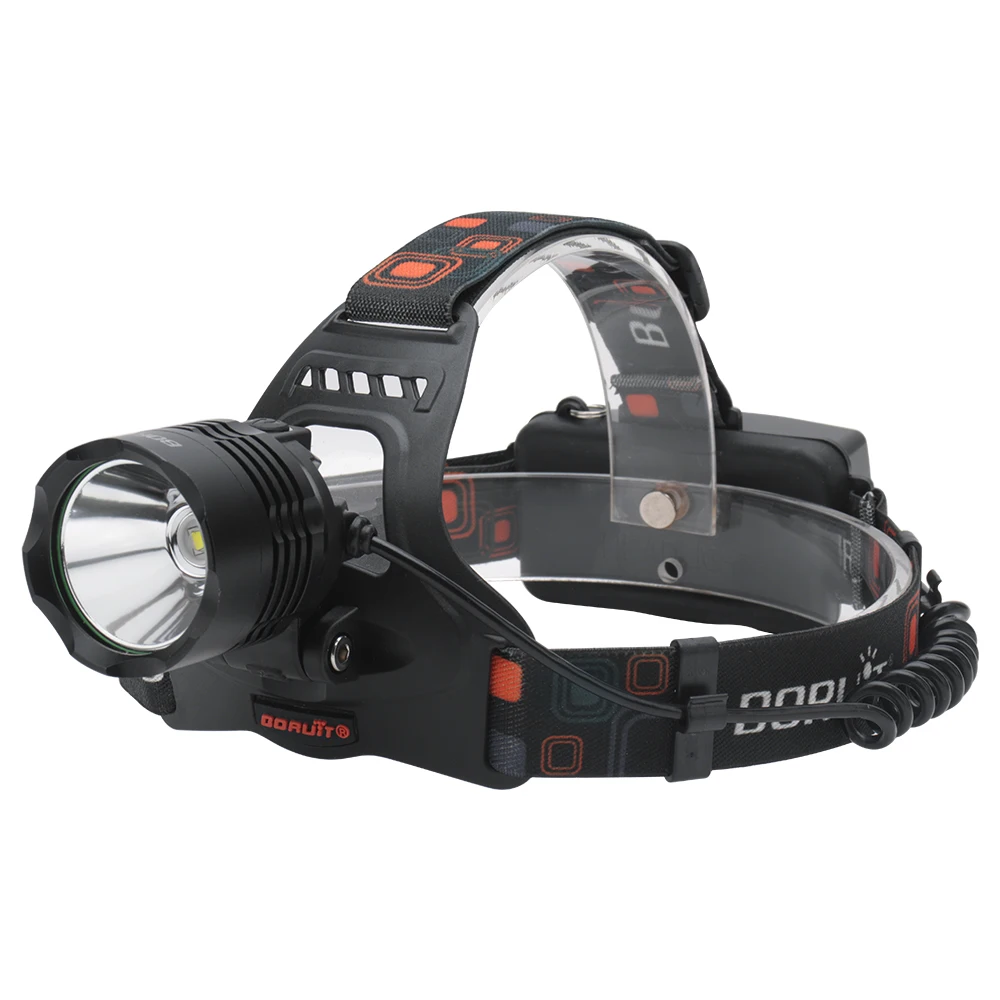 US $10.99 BORUiT RJ2158 XML2 LED Headlamp Power Bank 5Mode Powerful Headlight 18650 Head Torch For Camping Hunting Waterproof Flashlight