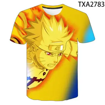 

2020 latest fashion Naruto shirt men's women's 3D T-shirt Naruto cosplay sweatshirt Naruto movable character T-shirt men's top