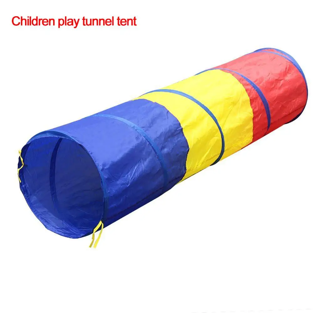 incredible  Kids Tunnel Portable Play Tent Foldable Toy Tents For Children Hide And Seek Games Colorful Indoor 