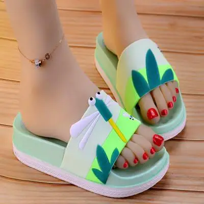 Sandalias De Mujer Для женщин шлёпанцы для женщин; Sandalias De Mujer; летние туфли zapatillas hombre дома slippersslippers - Цвет: green