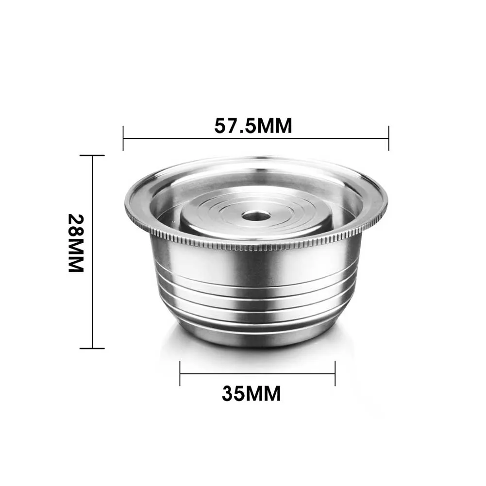 230 мл с ложкой DIY фильтр большой емкости, перезаправляемый с кисточкой, домашняя кофейная капсула из нержавеющей стали для кухни, простая в эксплуатации Замена