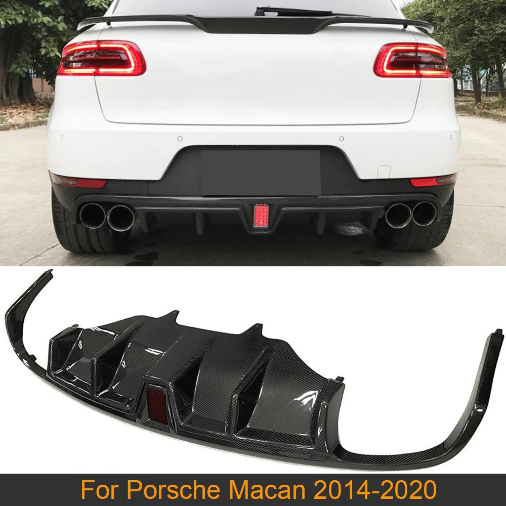 For Macan Rear Bumper Diffuser Lip Spoiler For Porsche Macan 2014