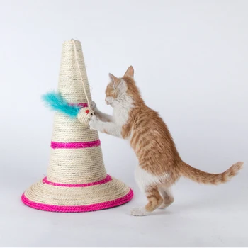 

Cat Climbing Frame Cat Tree Cats Scratching Post Toys Sweet cone Shape Scratch Pad Board Kitten Cat Climber Grind Claws Toy