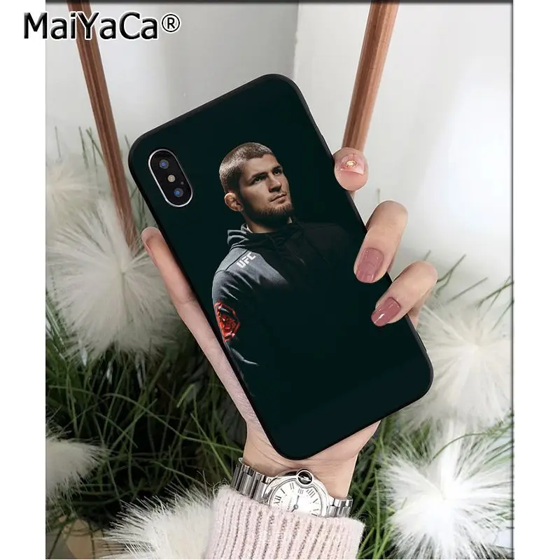 A11 MaiYaCa khabib nurmagomedov UFC мягкий чехол для телефона из ТПУ для iPhone 6S 6plus 7plus 8 8Plus X Xs MAX 5 5S XR 11 11pro max - Цвет: A11