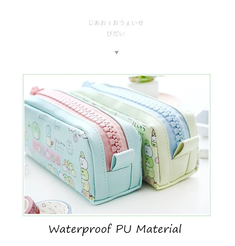 Cute Sumikko Gurashi Pencil Bag for School Big Capacity Pencil Case Creative Stationery Pouch Estuche School Office Supply Zakka
