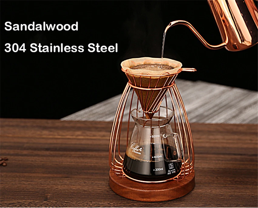 V60 деревянная устойчивая стойка для кофе, держатель для кофейного фильтра, бумажный фильтр для капельного фильтра, набор для эспрессо, аксессуары для кофе для бариста