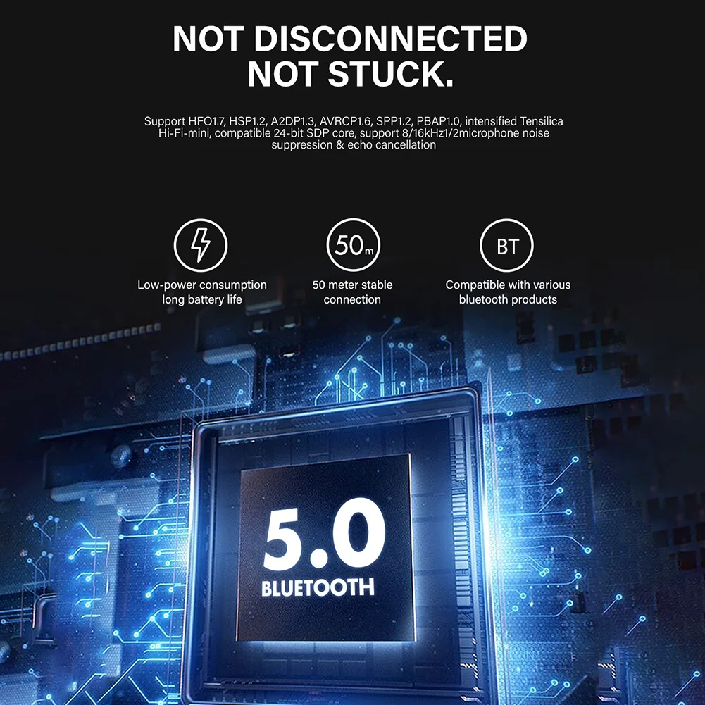 C8S беспроводной Bluetooth 5,0 наушники спортивные стерео водонепроницаемый гарнитура с светодиодный цифровой чехол Micphone