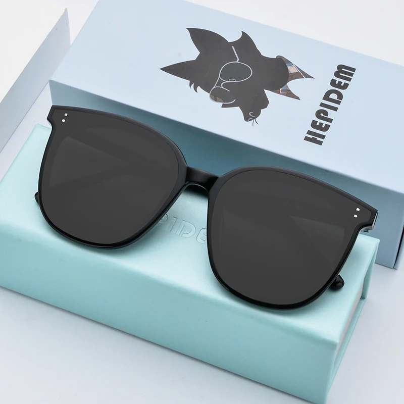 

HEPIDEM 2020 New Acetate Square Sunglasses Women Gentle Brand Designer Oversize Sun Glasses for Men Vintage Mirrored UV400 my ma