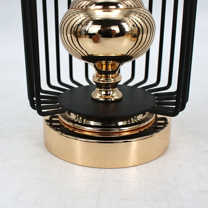 Free shipping New Nordic Bird Cage Metal Light Candle Holder Candlestick Table Lamp Indoor Decor