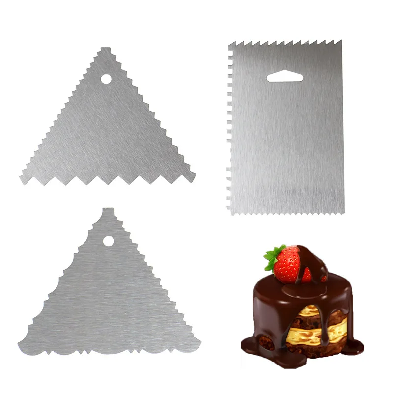Turntable Cake Decoration Accessories Set 6Pcs/set Rotating Cake Stand Tools Metal Stainless Steel Pastry Spatula Scraper
