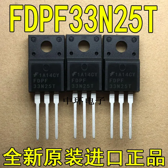 10 шт./лот FDPF33N25T 33N25 250V 33A TO-220