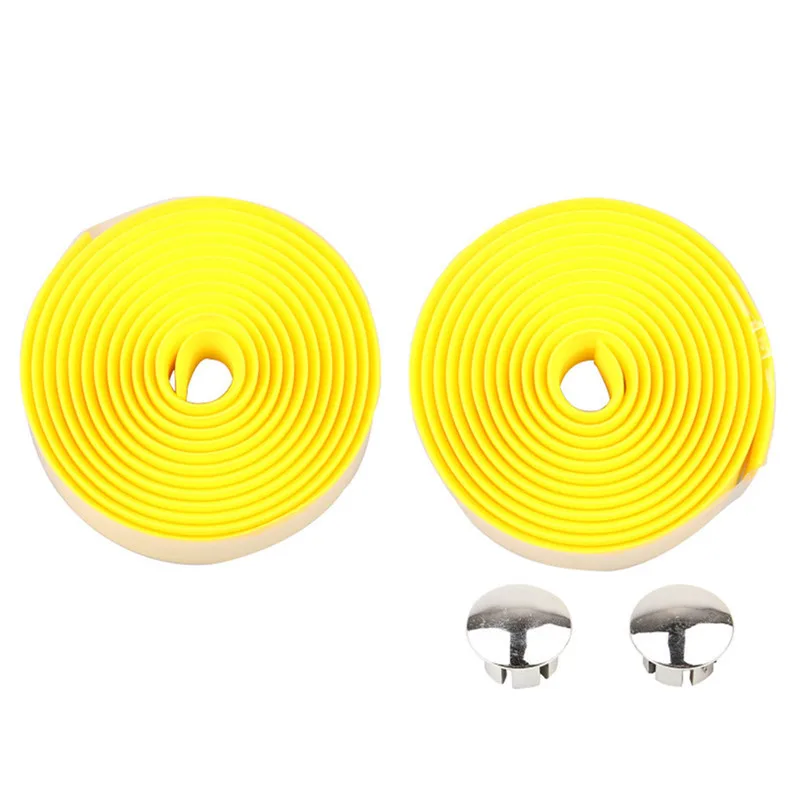 2pcs Bicycle Handlebar Tape Steering Wheel Cover Road Bike Cycling Handle Non-slip Belt Rubber Tape Bike Accessories 20DE18