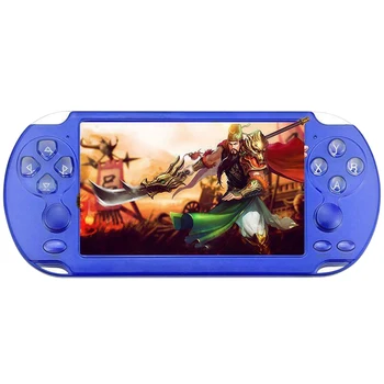 

FULL-5.1 Inch 8GB Handheld Portable Retro X9S Game Console Player Built-In 10000 Games Blue