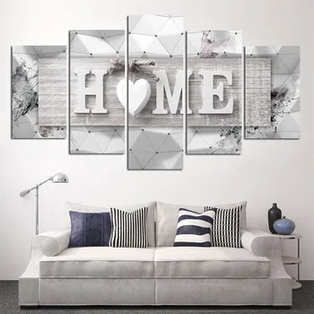 

5PCS Fresco Painting mural Ainting Modern Frameless Canvas Picture Canvas Prints for Bedroom Hall Living Room Households Art
