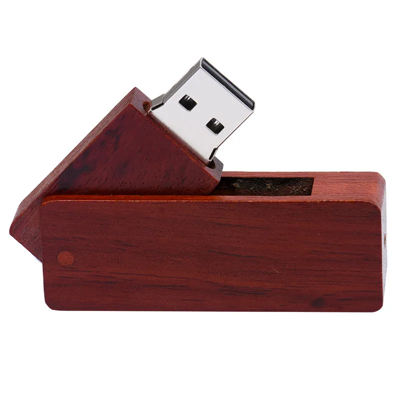 JASTER флэш-накопитель в деревянном корпусе с логотипом на заказ USB+ коробка USB флэш-накопитель 4 ГБ 8 ГБ 16 ГБ флеш-накопитель карта памяти 32 Гб 64 Гб USB DIY логотип оптом - Цвет: Redwood