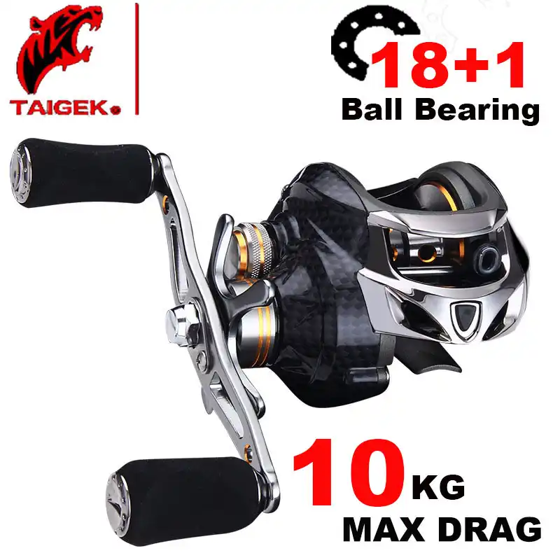 Рыболовная катушка Taigek 18 + 1 BB суперлегкая карбоновая для приманки ловли