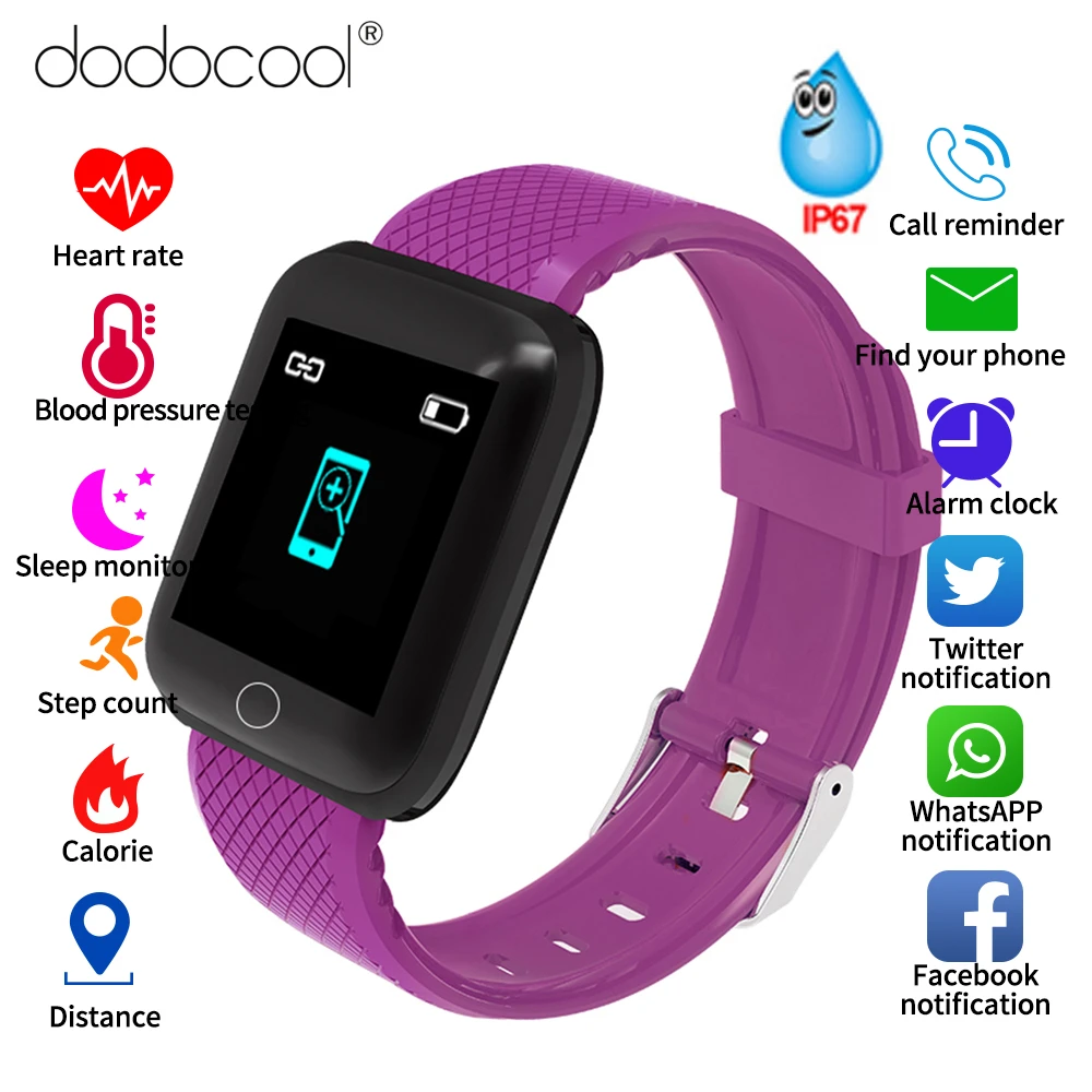 1.44” TFT Screen Smart Band Heart Rate Blood Pressure Blood Oxygen Bluetooth Smart Bracelet Waterproof Two-way Lookup Wristband