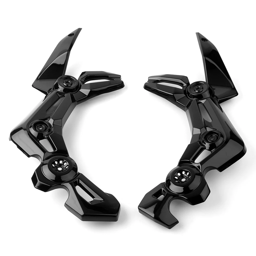 Gloss Black 1 пара мотоциклетная рамка Защитная крышка отделка левый и правый для Kawasaki Z900 ABS пластик - Цвет: Gloss Black